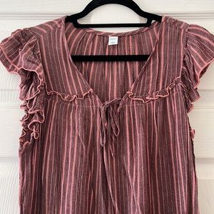 Flattering Lightweight Striped Blouse